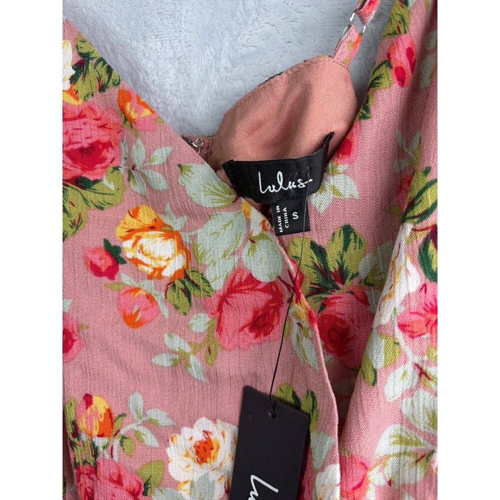Lulus Everlasting Bliss Blush Floral Maxi Dress - Size Small - NWT - Picture 8 of 10